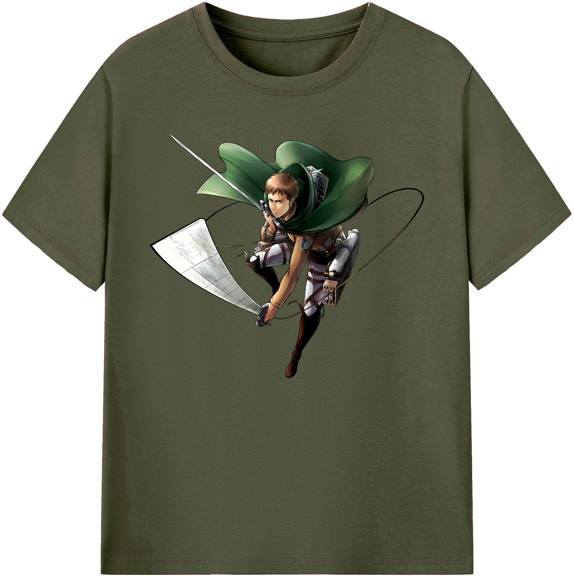 （画像用） 進撃の巨人 Attack on Titan 綿100％ メンズ半袖Tシャツ｜肌触りやわらか＆通気性